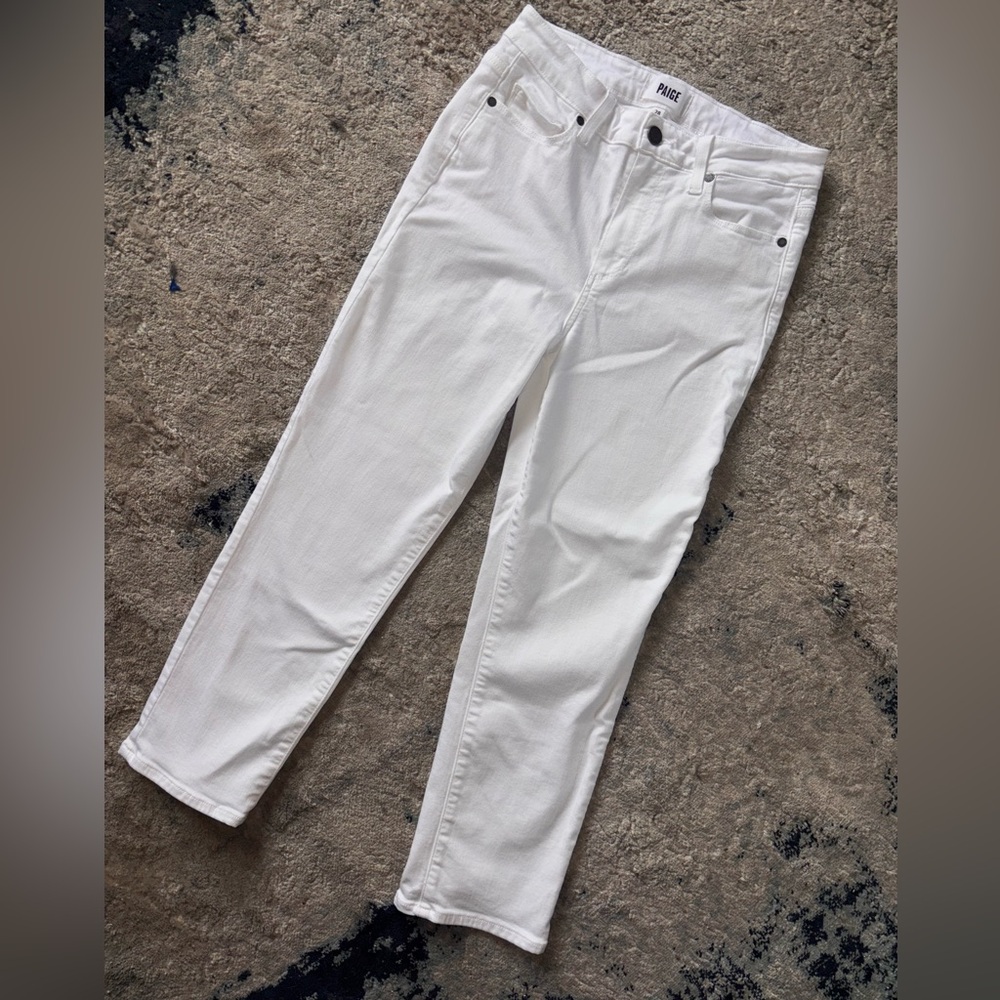 PAIGE white demon skinny jeans women’s size 28 JACQUELINE  CROP